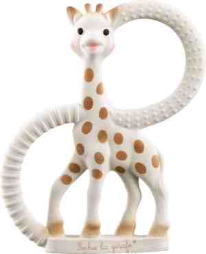 Foto: Sophie de giraf bijtring soft   baby speelgoed   kraamcadeau   babyshower cadeau   100 natuurlijk rubber   in gerecyled geschenkdoosje met organic katoenen strikje   vanaf 0 maanden   bruinbeige