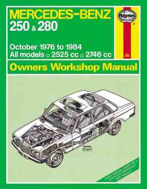 Foto: Mercedes benz 250 280 123 series petrol oct 76 84 haynes repair manual