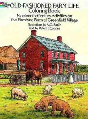 Foto: Old fashioned farm life colouring book