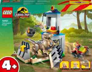 Foto: Lego jurassic world 76957 park velociraptor ontsnapping dinosaurus speelgoed