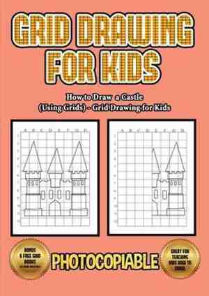 Foto: How to draw a castle using grids grid drawing for kids