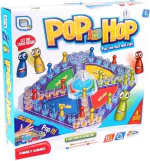 Foto: Pop en hop mens erger je niet variant bordspel voor kinderen grafix